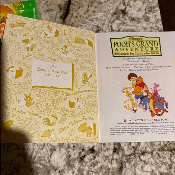 Pooh's Grand Adventure HC 1997 Search For Christopher Robin Disney Golden Book - Picture 3 of 3